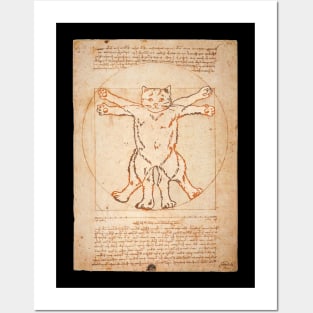 Vitruvian Cat Posters and Art